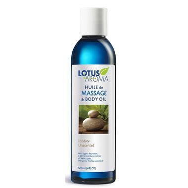 Lotus Aroma Massage & Body Oil Unscented .